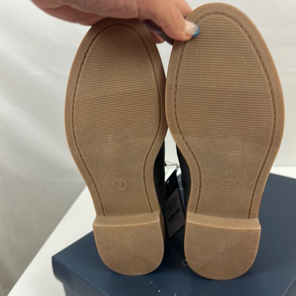 Gray faux suede booties with dual zippers and wood heel look. Universal Thread 7 - Picture 11 of 12